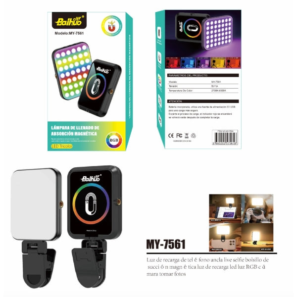 Mini Luz Baihuo MY-7561 RGB