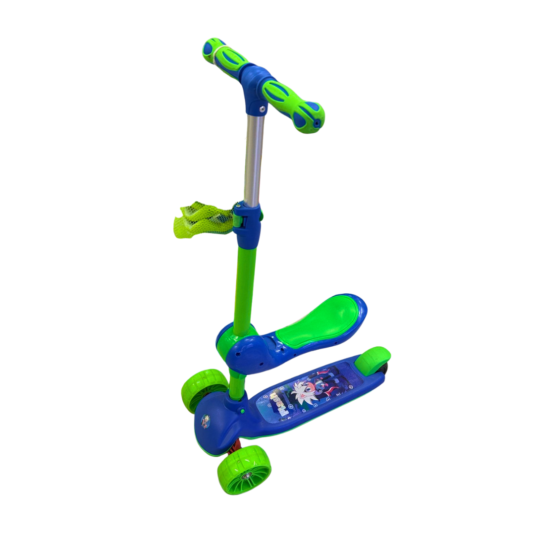 Scooter con Asiento Desmontable  + Rodilleras ¡El Mejor Regalo 2 en 1!