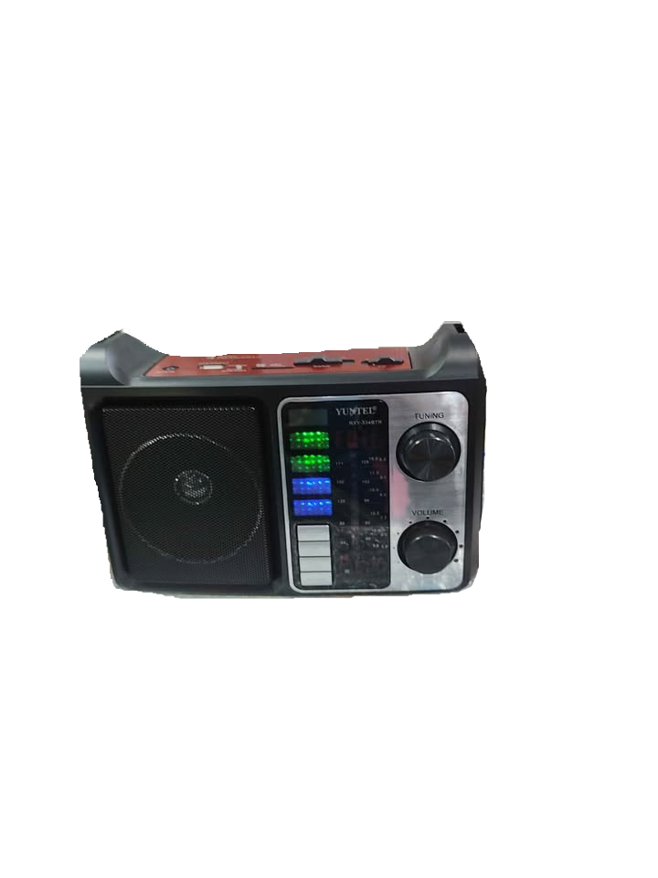 Radio Parlante Portátil FM/AM Recargable – USB, SD, Luz LED, AUX y Antena Extensible