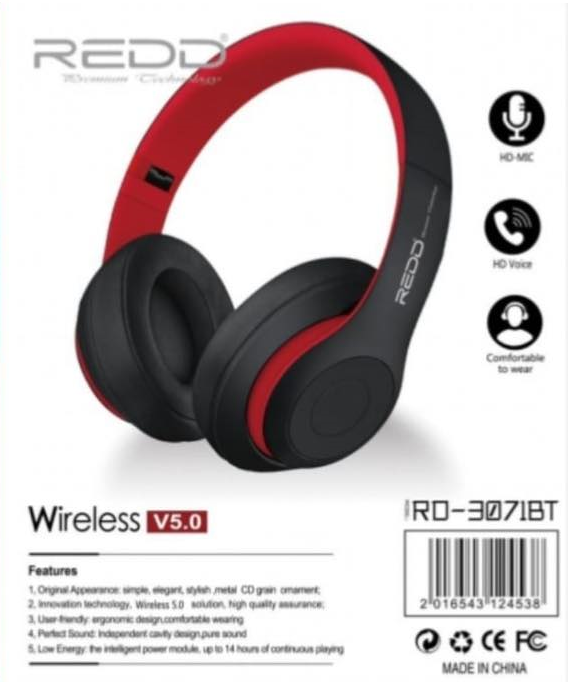AUDIFONO REDD BLUETOOTH WIRELESS V5.0