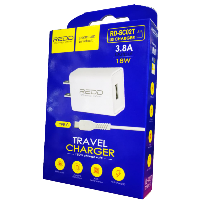 CARGADOR DE CELULAR REDD 18W TIPE C