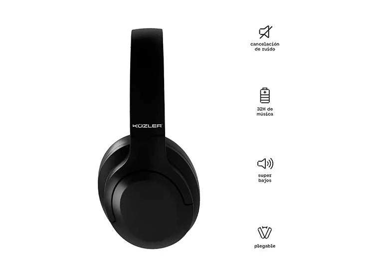 AUDÍFONOS KUZLER OVER-EAR GEOFF-101 BLUETOOTH NEGRO