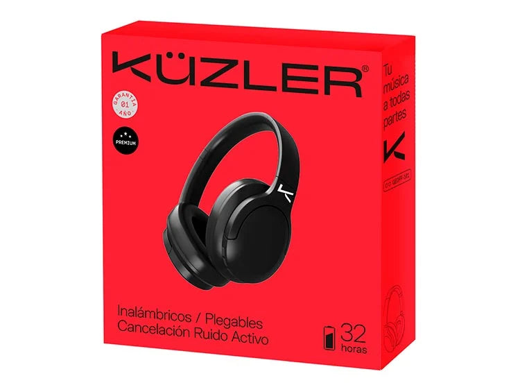 AUDÍFONOS KUZLER OVER-EAR GEOFF-101 BLUETOOTH NEGRO