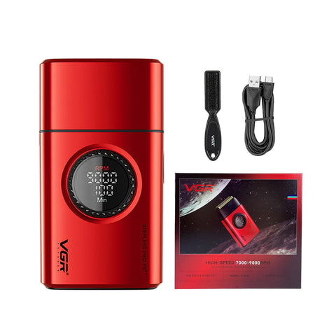 Afeitadora Shaver VGR V-378 Led Inalámbrica Recargable